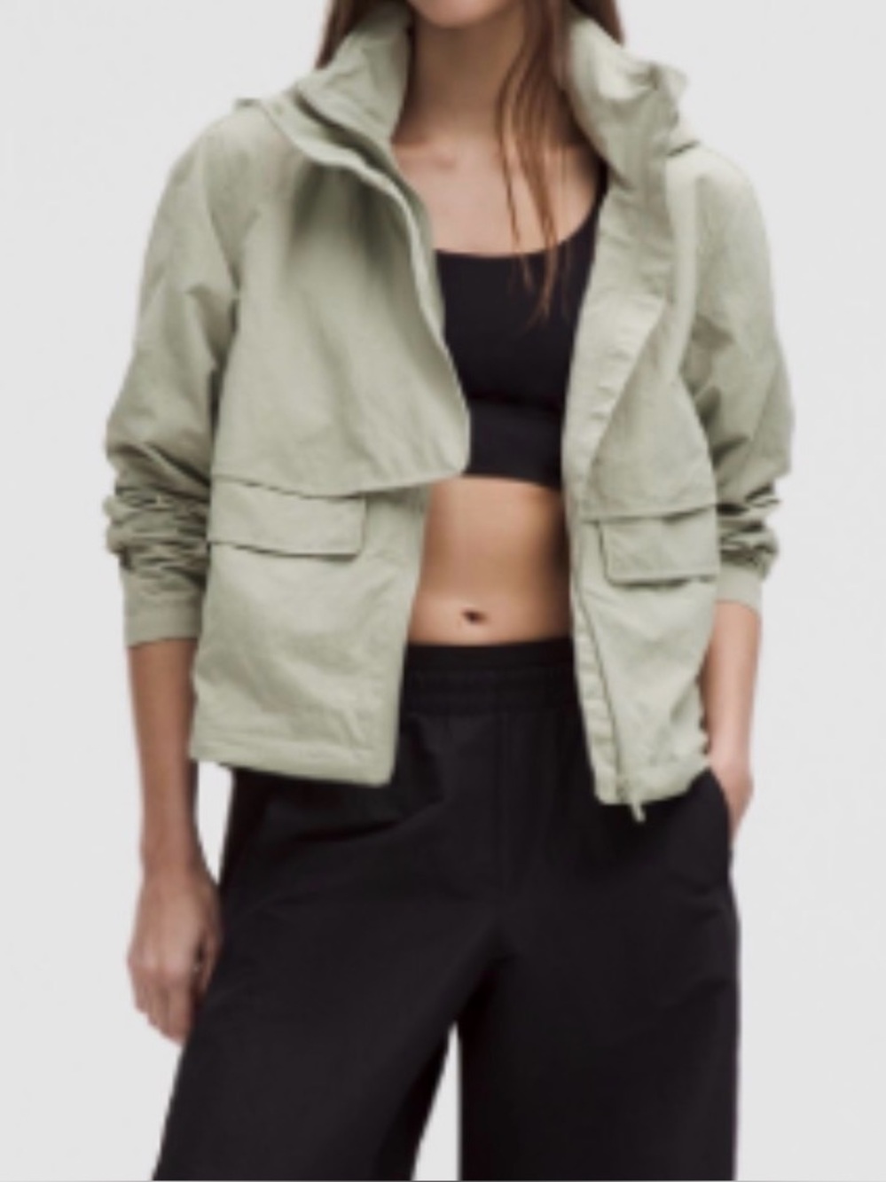 Lululemon Always Effortless Classic Fit Jacket Fog Green Size 2 NWT